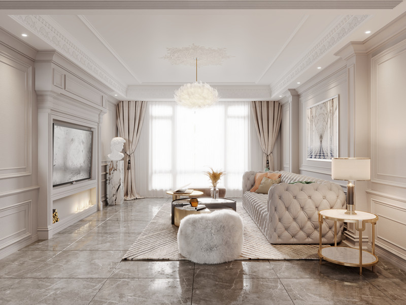 美式风格设计客厅